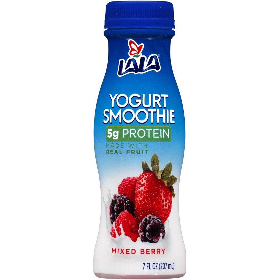 slide 1 of 1, LALA Mixed Berry Yogurt Smoothie, 7 fl oz
