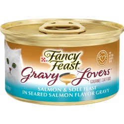 Purina Fancy Feast Gravy Lovers Cat Food, Salmon & Sole in Gravy