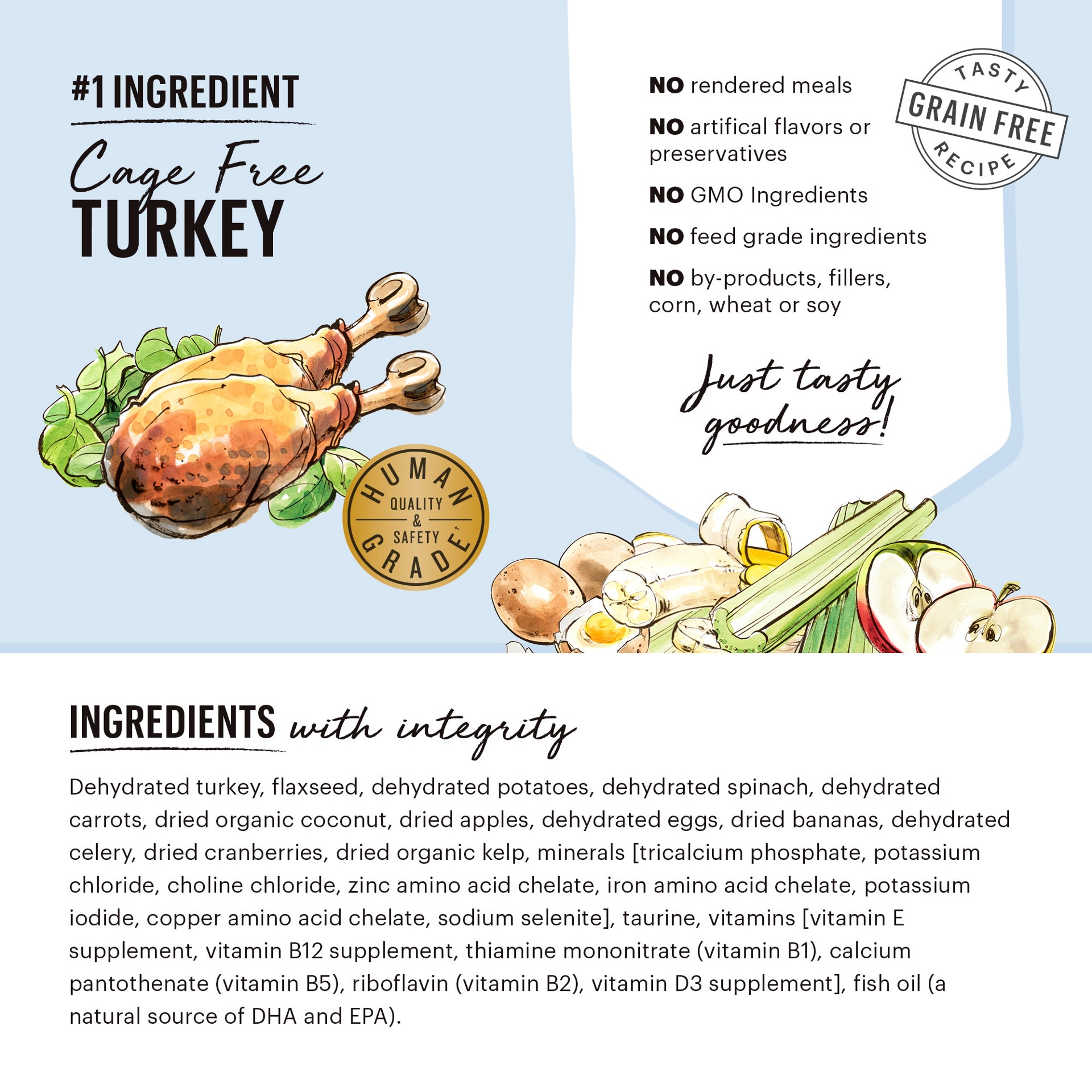 slide 8 of 9, The Honest Kitchen Dehydrated Wholemade™ Grain Free Turkey Dog Food, 7 lb Box, 7 lb