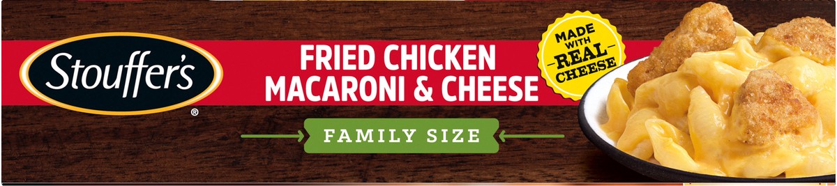 slide 6 of 8, Stouffer's Family Size Fried Chicken Macaroni & Cheese Frozen Meal, 32 oz