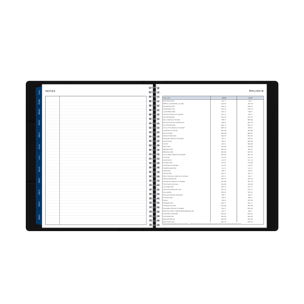 slide 6 of 7, Blue Sky 2026 Blue Sky Weekly/Monthly Planner, 8-1/2"" x 11"", Passages/Solid Black, January To December, 152884, 1 ct