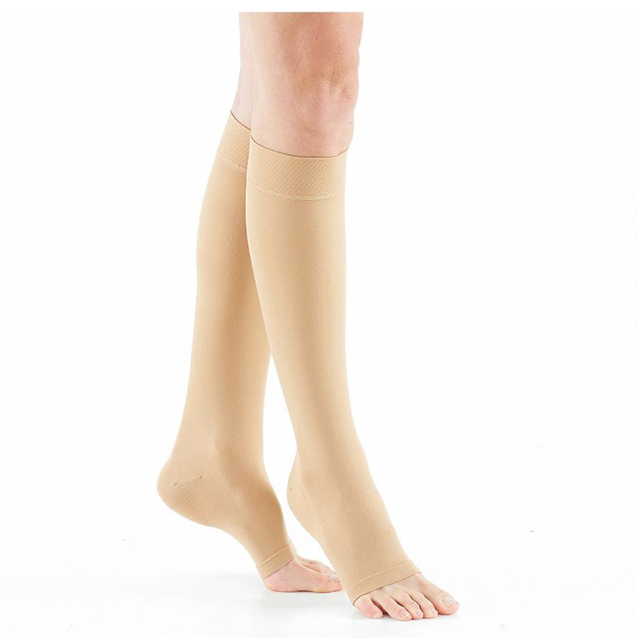slide 3 of 5, Neo G Beige Large 20-30 mmHg Open Toe Firm Therapeutic Knee Highs 1 ea, 1 ct