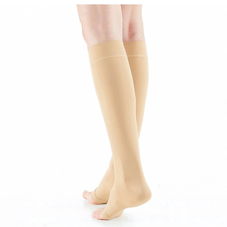 slide 2 of 5, Neo G Beige Large 20-30 mmHg Open Toe Firm Therapeutic Knee Highs 1 ea, 1 ct