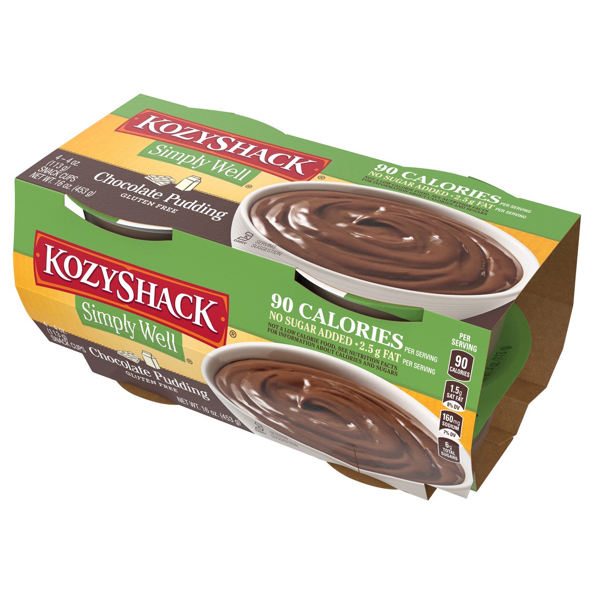 slide 10 of 11, Kozy Shack Simply Well Chocolate Pudding 4 Cups 4 oz Cup/Tub/Bowl 4 ea - 4 ct, 4 ct