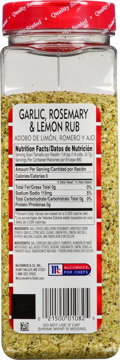 slide 3 of 4, Lawry's Garlic, Rosemary & Lemon Rub, 22 oz, 22 oz