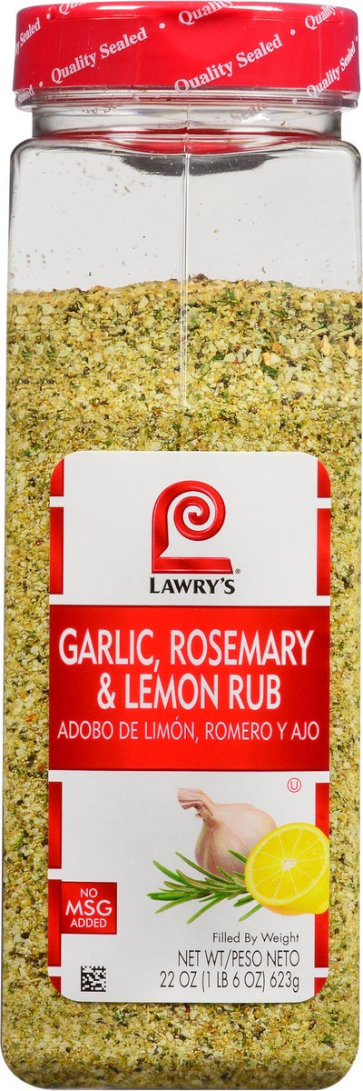 slide 2 of 4, Lawry's Garlic, Rosemary & Lemon Rub, 22 oz, 22 oz