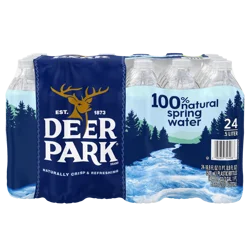 DEER PARK Brand 100% Natural Spring Water, 16.9-ounce plastic bottles (Total of 24)