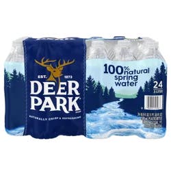 DEER PARK Brand 100% Natural Spring Water, 16.9-ounce plastic bottles (Total of 24)