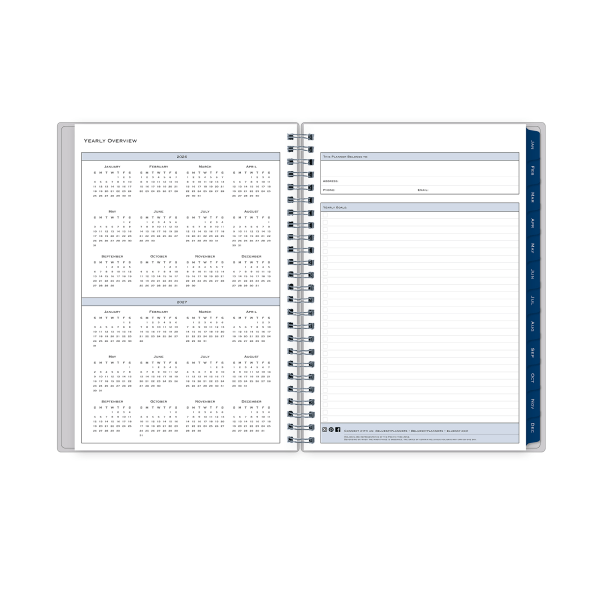 slide 2 of 7, Blue Sky 2026 Blue Sky Weekly/Monthly Planner, 5-7/8"" x 8-5/8"", Passages/Solid Gray, January To December, 152901, 1 ct
