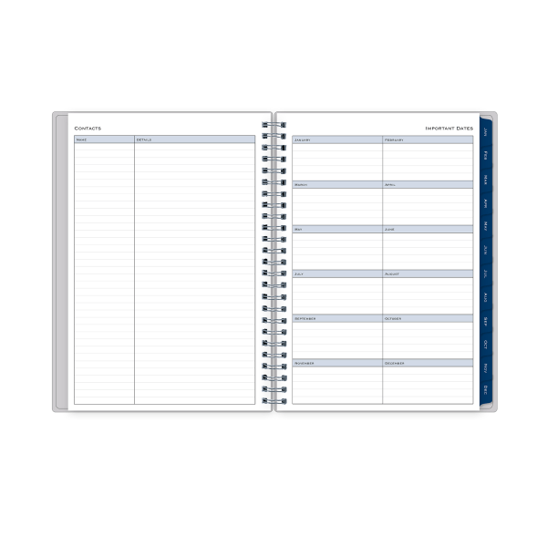 slide 3 of 7, Blue Sky 2026 Blue Sky Weekly/Monthly Planner, 5-7/8"" x 8-5/8"", Passages/Solid Gray, January To December, 152901, 1 ct