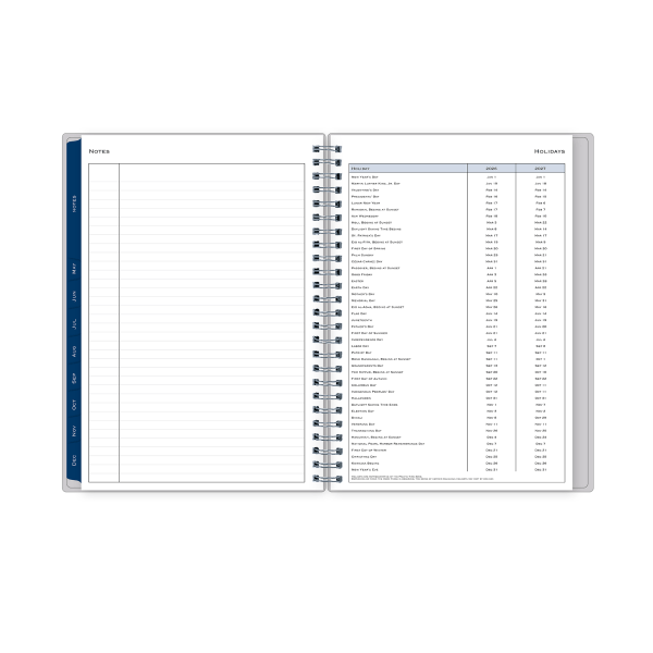 slide 7 of 7, Blue Sky 2026 Blue Sky Weekly/Monthly Planner, 5-7/8"" x 8-5/8"", Passages/Solid Gray, January To December, 152901, 1 ct