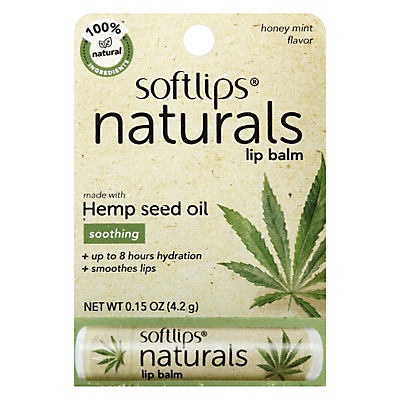 slide 1 of 1, Softlips Naturals Lip Balm Made With Hemp Seed Oil, 0.15 oz