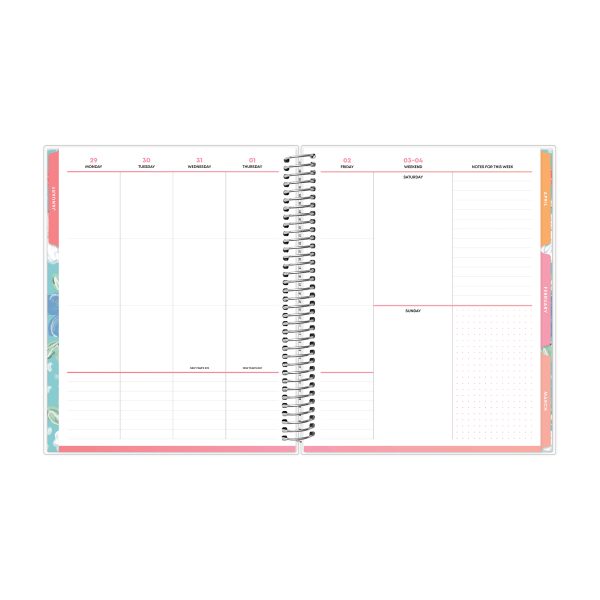slide 9 of 9, Blue Sky 2026 Blue Sky LiveWell™ Weekly/Monthly Planner, 7"" x 9"", Mira, January To December, 152741, 1 ct