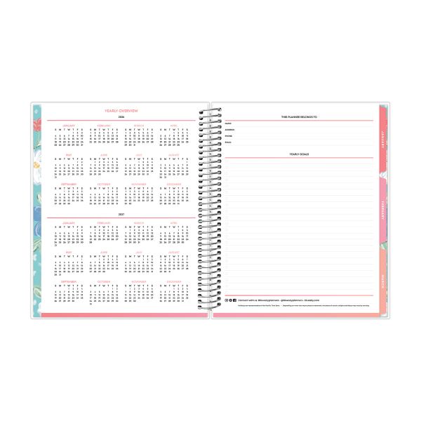 slide 2 of 9, Blue Sky 2026 Blue Sky LiveWell™ Weekly/Monthly Planner, 7"" x 9"", Mira, January To December, 152741, 1 ct