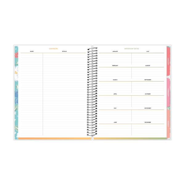 slide 7 of 9, Blue Sky 2026 Blue Sky LiveWell™ Weekly/Monthly Planner, 7"" x 9"", Mira, January To December, 152741, 1 ct