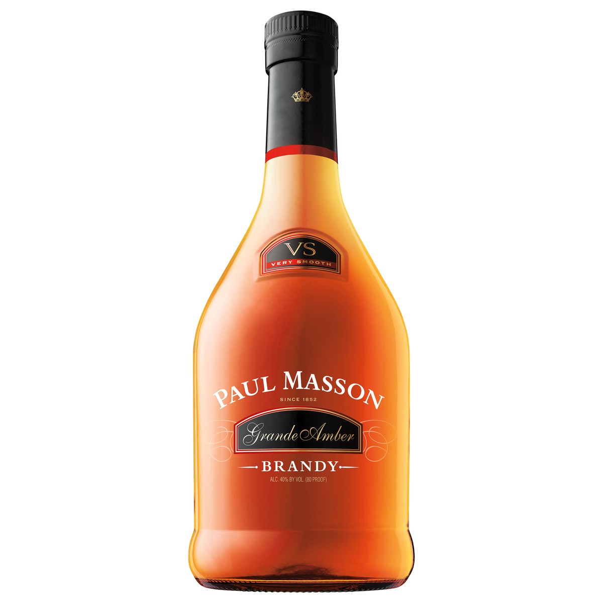 slide 1 of 3, Co-Pack CBI Paul Masson Grande Amber VS Brandy, 750ml Bottle, 80 Proof, 750 ml