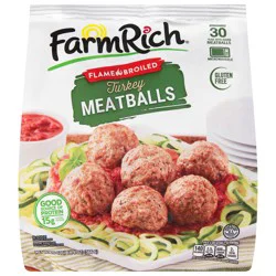 Farm Rich Flame Broiled Turkey Meatballs 20 oz