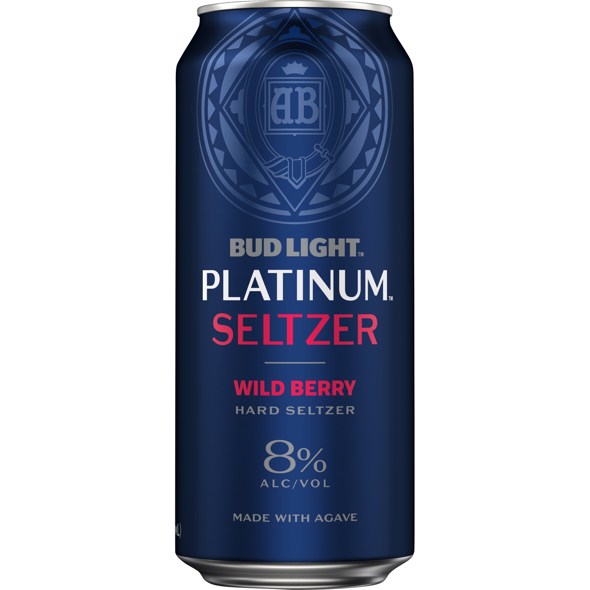 slide 1 of 1, Bud Light Platinum Wild Berry Seltzer, Hard Seltzer, Gluten Free, 16 oz