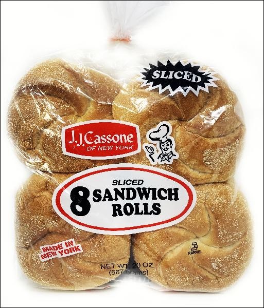 slide 1 of 1, Jj Cassone Sliced Sandwich Rolls, 2 oz