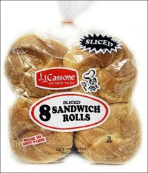 Jj Cassone Sliced Sandwich Rolls