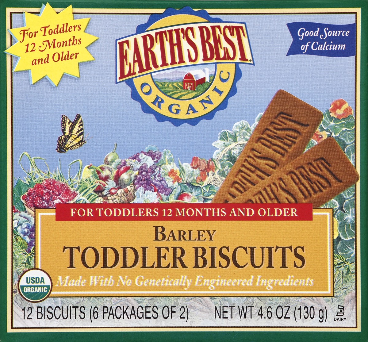 slide 5 of 6, Earth's Best Biscuits 12 ea, 12 ct