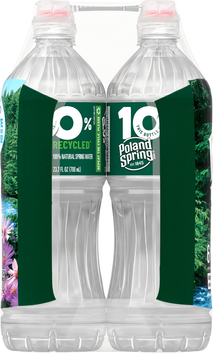 slide 8 of 8, Poland Spring Maine Spring Water, 700 mL sport cap bottles (Pack of 6), 6 ct