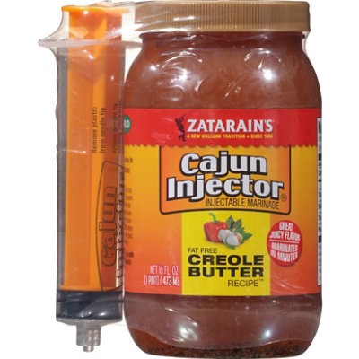 slide 1 of 1, Zatarain's Cajun Injectors Creole Butter Recipe Injectable Marinade with Injector - 16 Oz, 16 oz