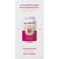 Spindrift Raspberry Lime Sparkling Water- 8 ct; 12 fl oz