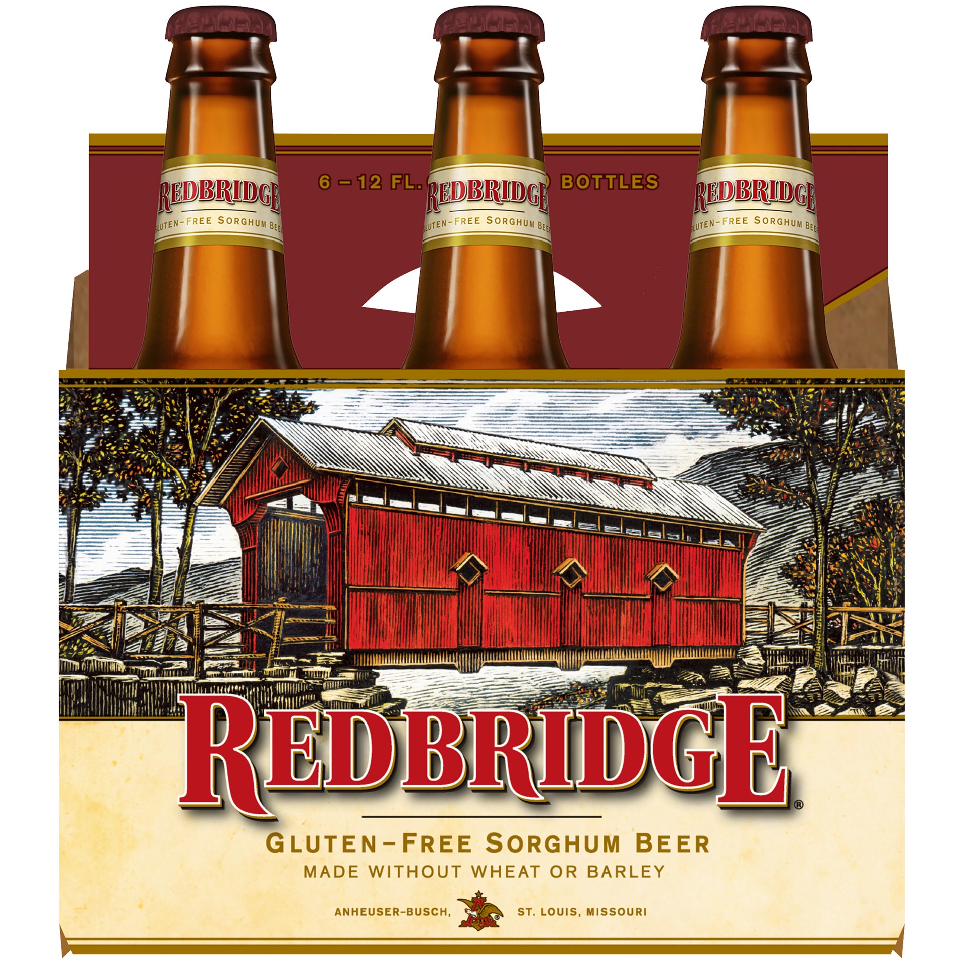 slide 3 of 3, Redbridge Gluten-Free Sorghum Beer 6 -12 fl oz Bottles, 72 fl oz