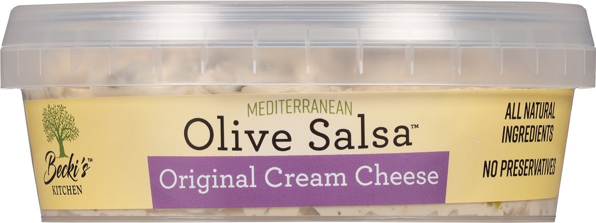slide 7 of 9, Becki's Kitchen Becki's Cream Cheese Olive Salsa, 8 oz