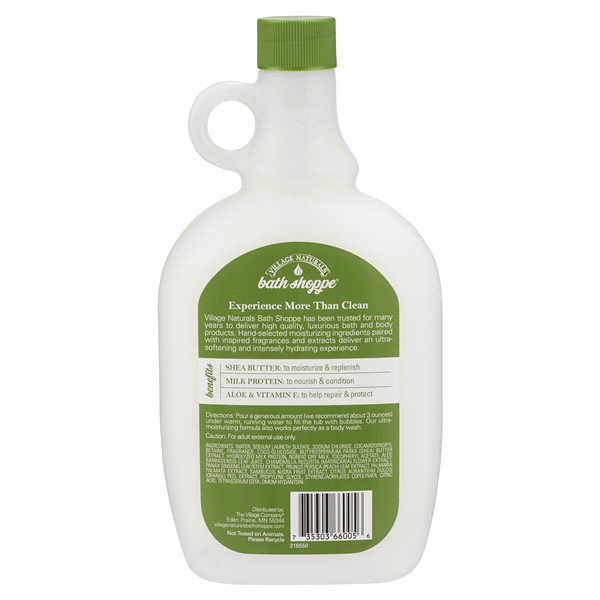 slide 4 of 5, Village Naturals Bath Shoppe Ultra-Moisturizing Milk Bath with Shea Butter White Tea & Jasmine, 28 oz