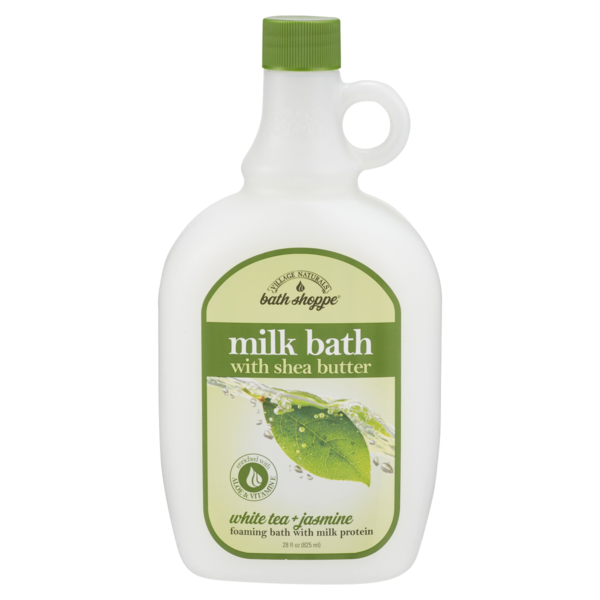 slide 1 of 5, Village Naturals Bath Shoppe Ultra-Moisturizing Milk Bath with Shea Butter White Tea & Jasmine, 28 oz