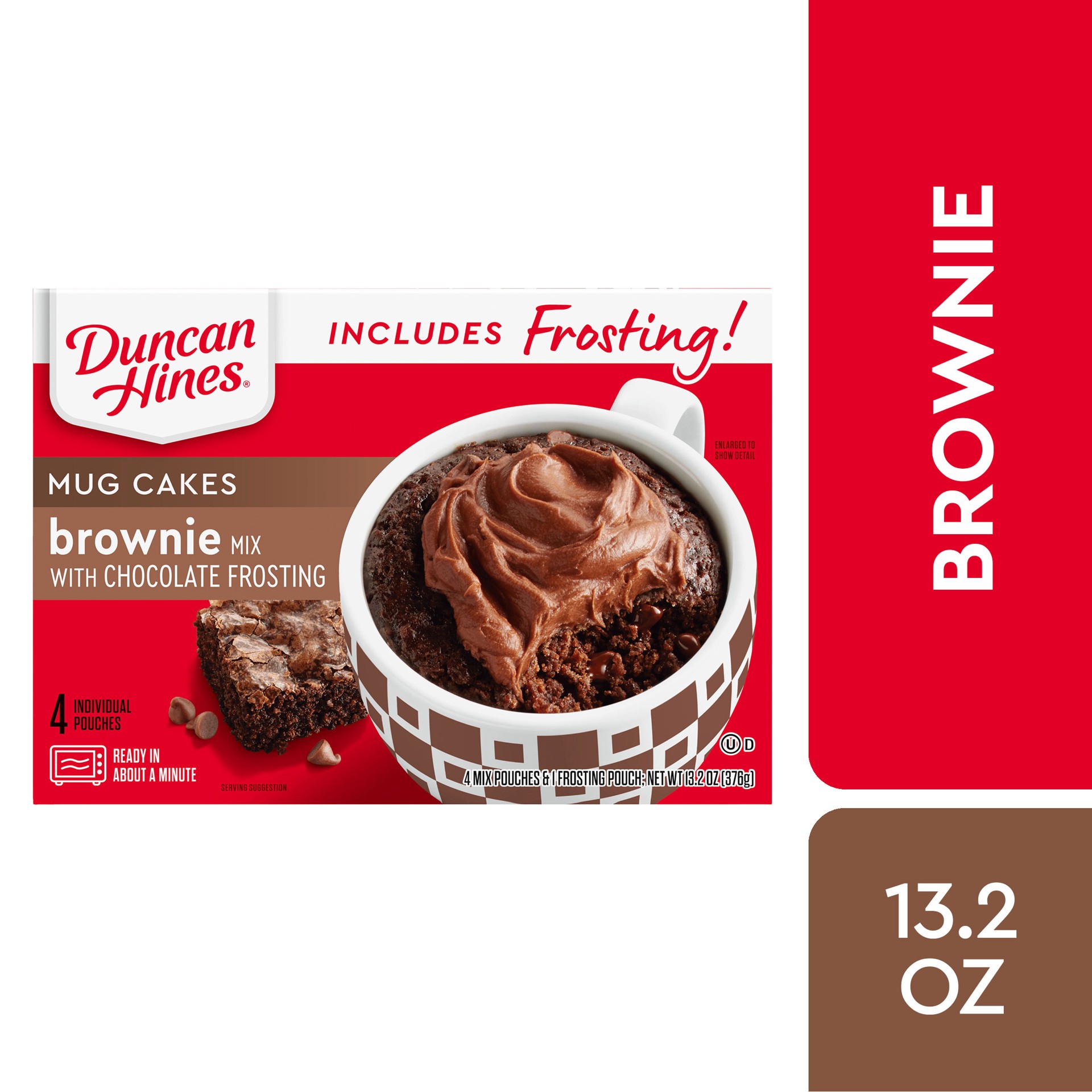 slide 1 of 6, Duncan Hines Brownie Mix with Chocolate Frosting Mug Cakes 8 ea, 8 ct