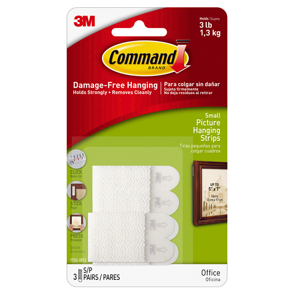 slide 1 of 1, Command Small Picture Hanging Strips, 1 ct