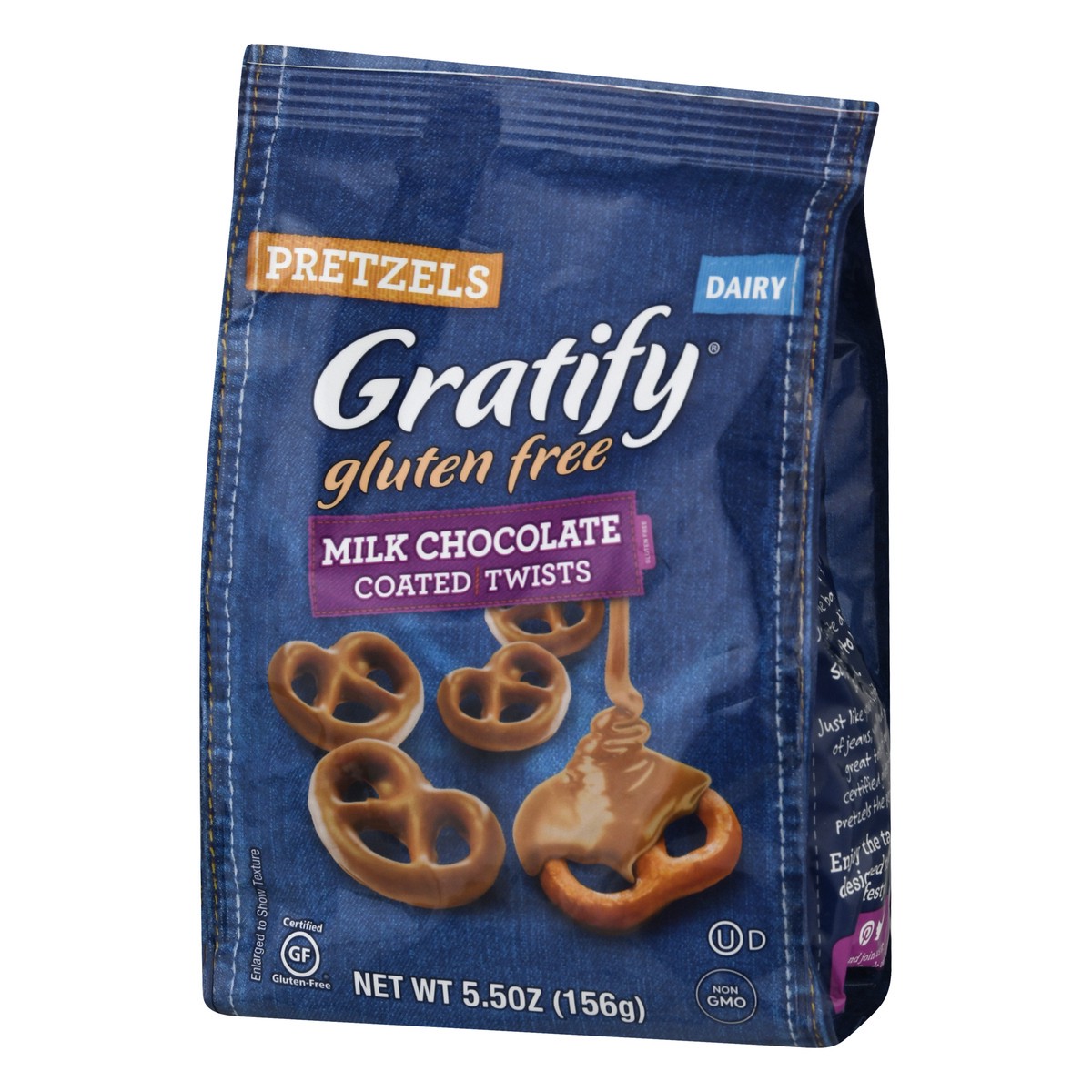 slide 12 of 12, Gratify Pretzels Gluten Free Twists Milk Chocolate Covered - 5.5 Oz, 5.5 oz