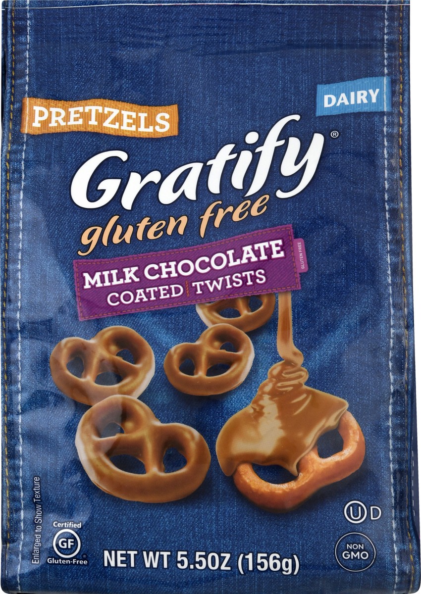 slide 1 of 12, Gratify Pretzels Gluten Free Twists Milk Chocolate Covered - 5.5 Oz, 5.5 oz