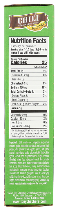 slide 4 of 7, Tony Chachere's Seasoning Mix - 2.5 oz, 2.5 oz