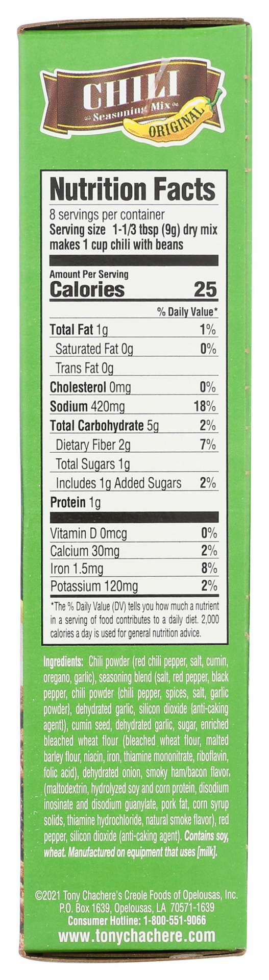 slide 6 of 7, Tony Chachere's Seasoning Mix - 2.5 oz, 2.5 oz