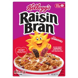 Kellogg''s Raisin Bran with Cranberries Breakfast Cereal, Fiber Cereal, Family Breakfast, 13.6oz Box (1 Box)