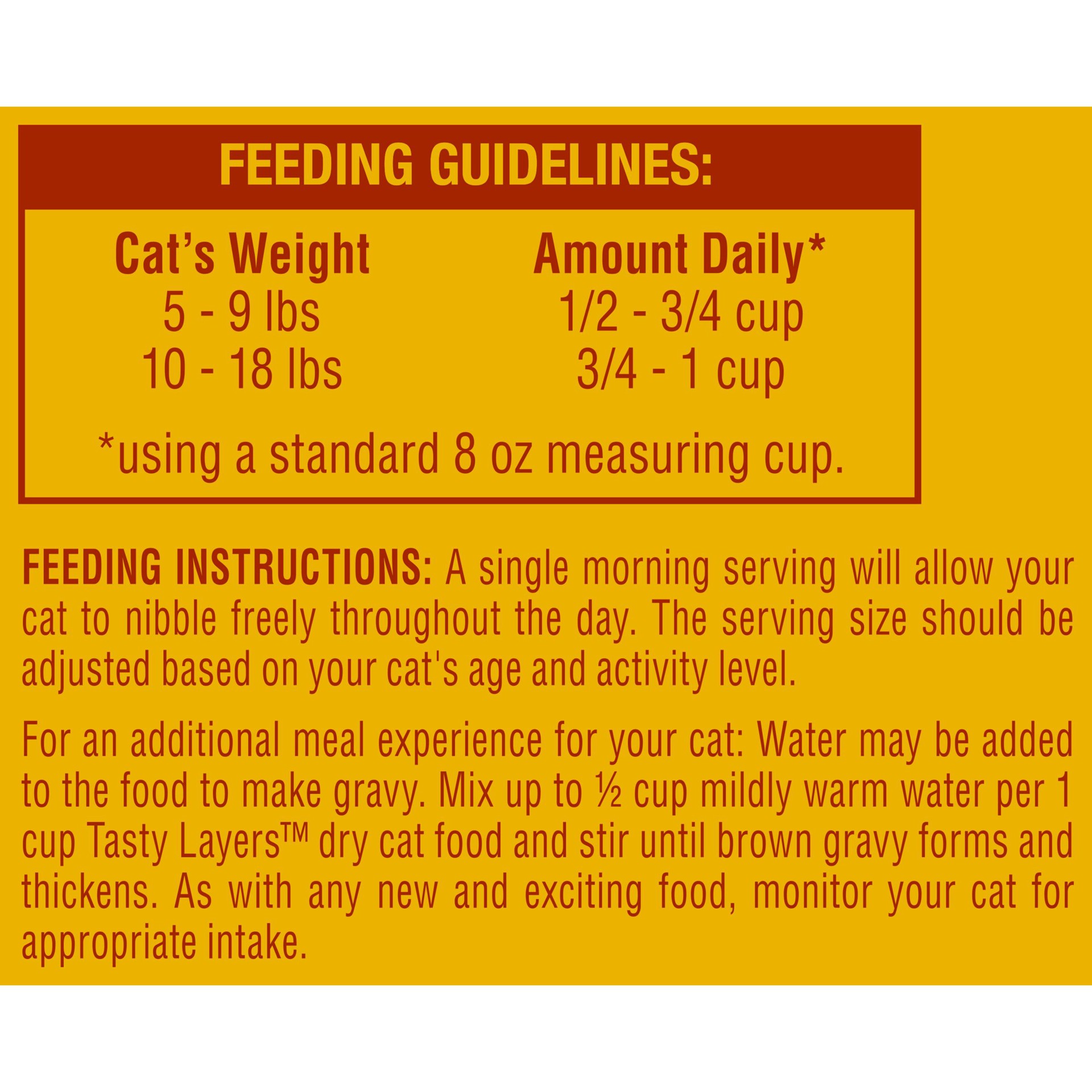 slide 3 of 7, Meow Mix Tasty Layers Dry Cat Food, Roasted Chicken Flavor Coated in Homestyle Gravy, 13 lb Bag, 13 lb
