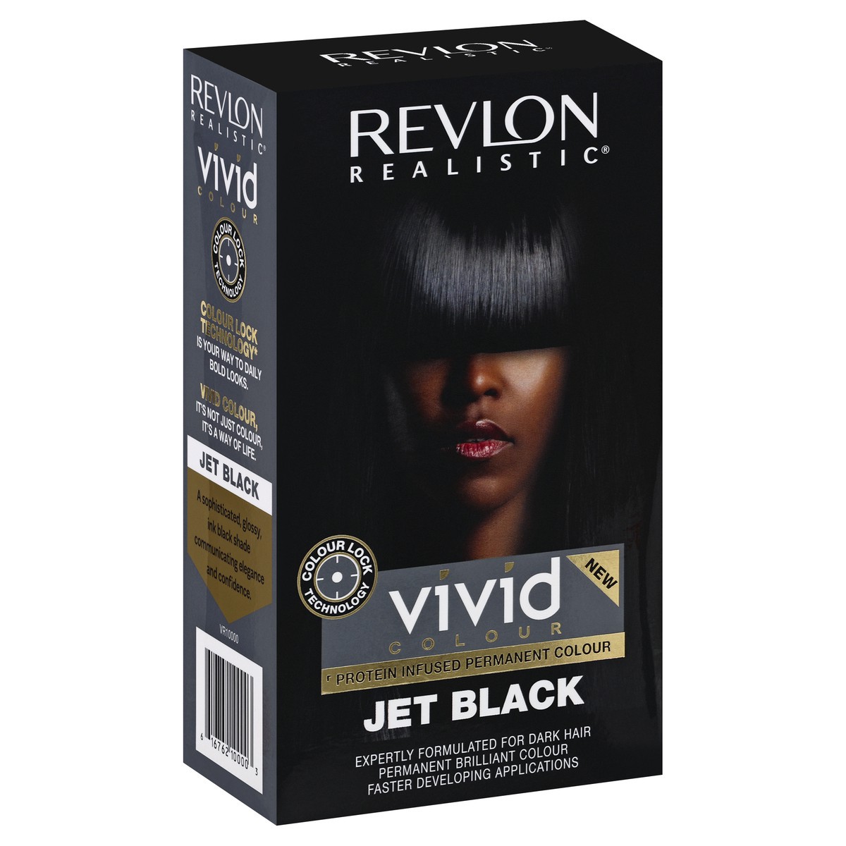 slide 3 of 5, Revlon Realistic Jet Black Vivid Colour 1 ea, 1 ea