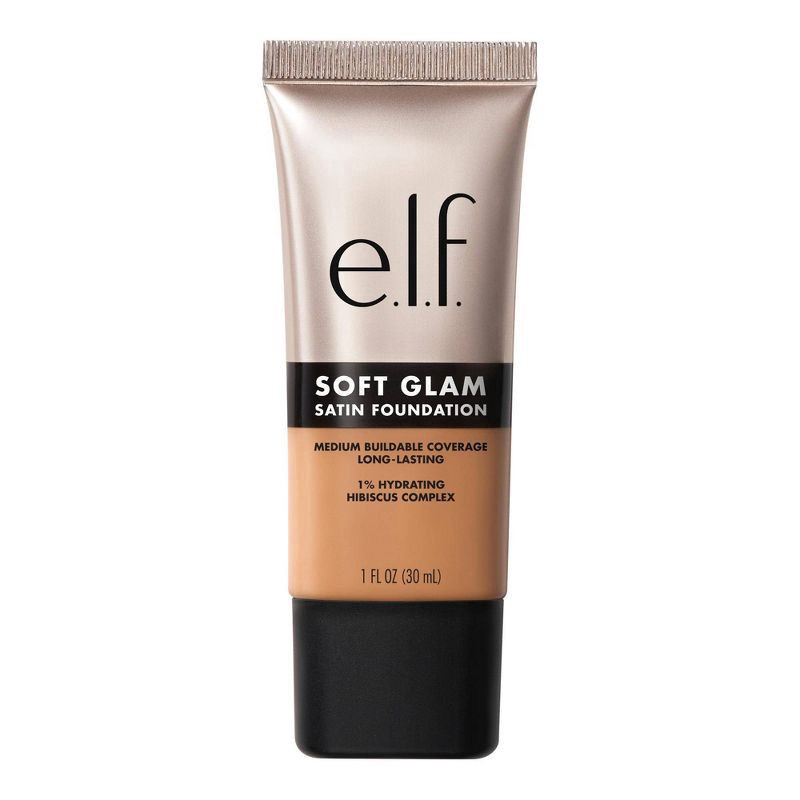 slide 2 of 12, e.l.f. Soft Glam Satin Foundation - 44 Tan Cool - 1 fl oz, 1 fl oz