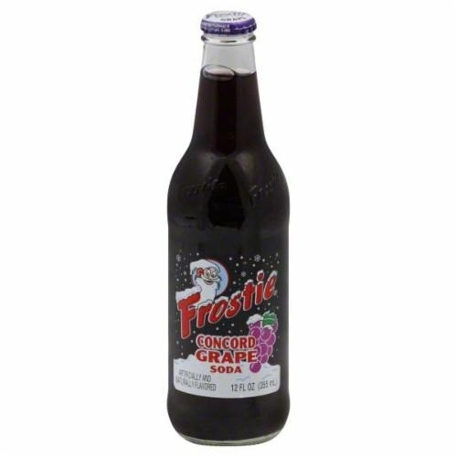 slide 1 of 1, Real Soda Frostie Grape Soda Bottle, 12 oz