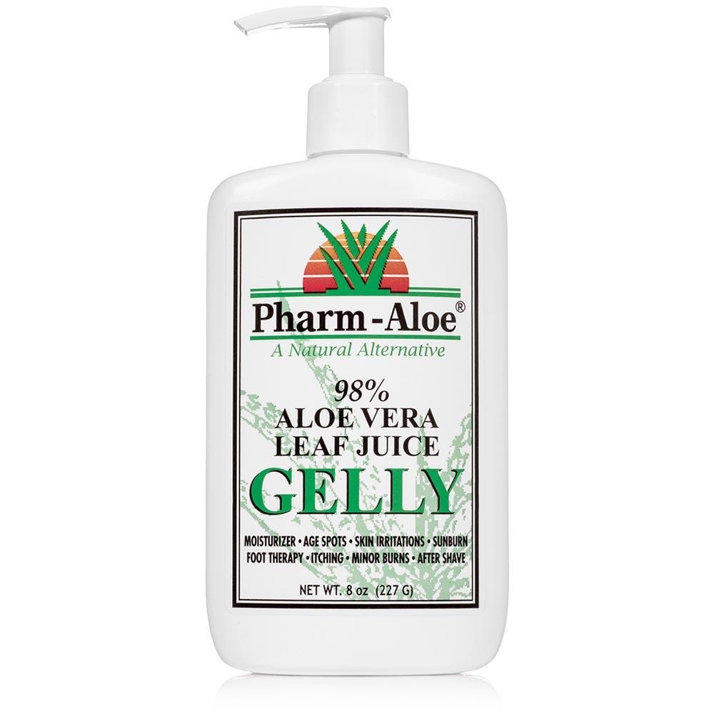 slide 1 of 1, Pharm-Aloe 98% Aloe Vera Leaf Juice Gelly, 8 oz