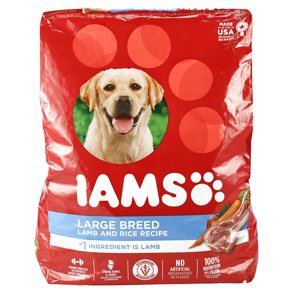 slide 1 of 1, IAMS Dog Food, Lamb and Rice Recipe, 40 lb