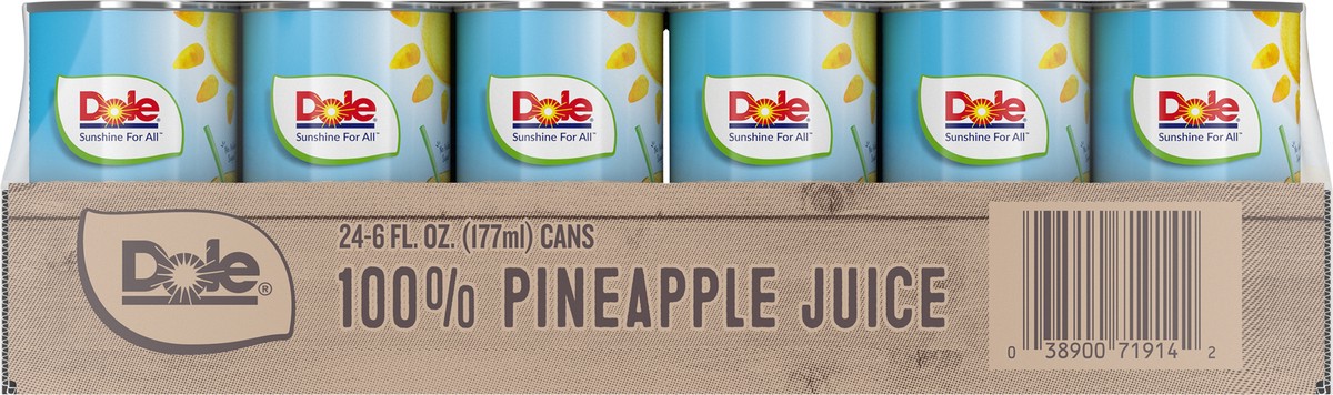 slide 1 of 11, Dole 100% Pineapple Juice - 24 ct, 24 ct