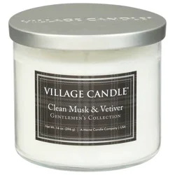 Village Candle Gentlemen's Collection Clean Musk & Vetiver Candle - 1 Each