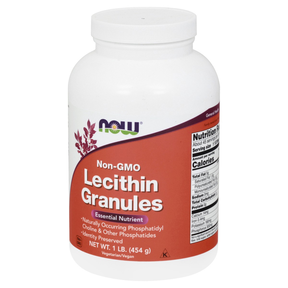 slide 6 of 9, NOW Lecithin Granules - 1 lb., 1 lb