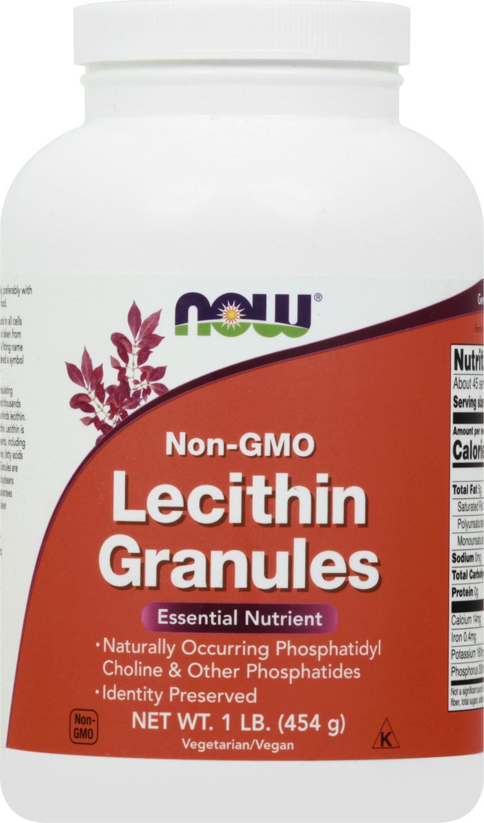 slide 3 of 9, NOW Lecithin Granules - 1 lb., 1 lb