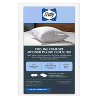 slide 11 of 17, Sealy Cooling Comfort Zippered Pillow Protector, King, 1 ct